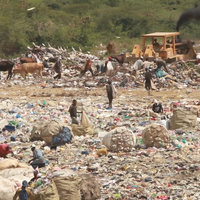 A scene at a dumpsite