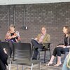 Director Dede Ruggles, symposium lecturer Timothy Ingold, and Professor Erin Riggs in Spring 2023